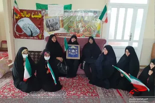 دیدار بسیجیان پایگاه عطیه دامغان با خانواده شهدا