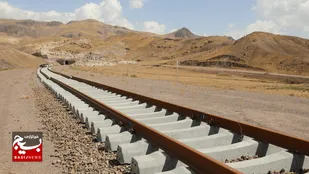 ۳ کیلومتر تا تکمیل ریل&zwnj;گذاری راه&zwnj;آهن اردبیل_میانه