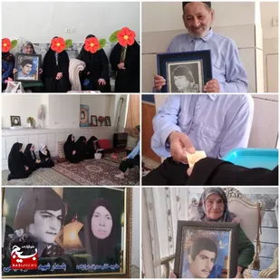 دیدار با خانواده شهدای دفاع مقدس توسط بسیجیان خمینی شهری