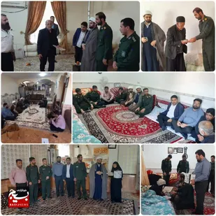دیدار و سرکشی از خانواده&zwnj;های معظم شهدا به مناسبت هفته بسیج در شهرستان اندیکا