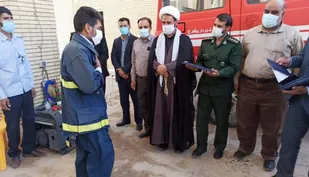 تجلیل از آتش نشانان ایثارگر در فهرج به مناسبت روز آتشنشان
