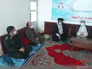 دیدار مسئولان سپاه مانه وسملقان با امام جمعه شهر آشخانه