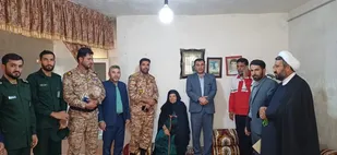 دیدار شورای اداری شهرستان مارگون و جانشین بسیج عشایر استان با خانواده شهدا + (تصاویر)