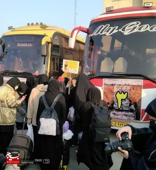 اولین اعزام اردوی راهیان نور دانش آموزان دختر به مناطق عملیاتی جنوب کشور