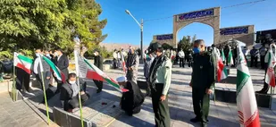&nbsp;قبور مطهر شهدای شهرستان کوهبنان غبار روبی شد