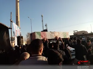تشییع پیکر پاک شهید مهدی شکیبایی درمنطقه براآن شمالی