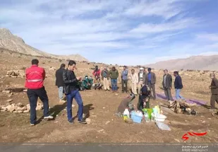 بسیجیان در دهستان ریگ به میدان آمدند