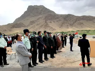 رونمایی از تمثال شهید مدافع حرم شهید علی طاهری در کیار