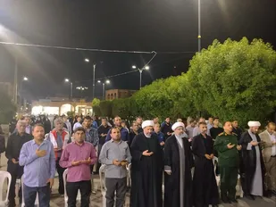 چراغ یاد شهدا در لالی روشن ماند