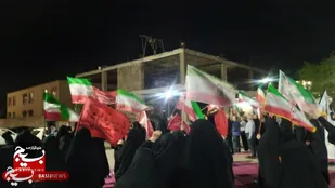 حضور گسترده بانوان پایگاه بعثت مردمی در تجمعات شبانه کیانشهر