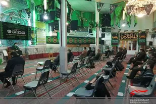 مراسم عزاداری ایام فاطمیه در مسجد النبی همدان