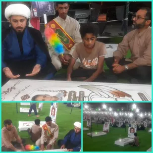حضور مسئولان سپاه بندرلنگه در گلزار شهدای کودکان مظلوم مدرسه شجره طیبه میناب