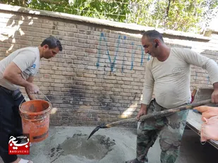 مرمت و بازسازی منزل نیازمندان توسط گروه جهادی شهیدحسینی+تصاویر