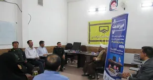 بر پایی میز خدمت جهادی توسط بسیج مهندسین عمران و معماری سپاه کازرون برگزار شد