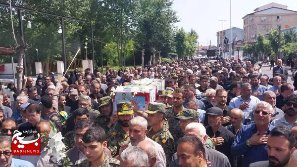مراسم تشییع شهید حمید رضا فلاحی