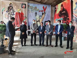 مراسم تجلیل از آتش نشانان در سلمان شهر برگزار شد+تصاویر