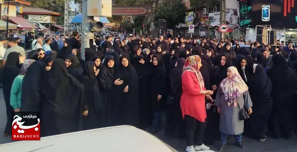 مراسم تشییع پیکر شهید مدافع نظم و امنیت مجید کاظم پور