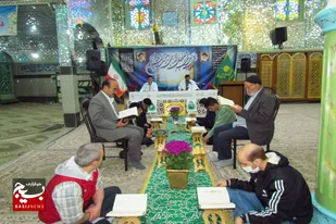 محفل جزءخوانی قرآن کریم در آستان مقدس شاهزاده محمد و علی (ع) نهاوند