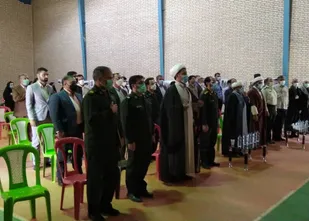 مراسم تکریم و معارفه فرمانده حوزه مقاومت بسیج شهید حق نظری آسمان آباد