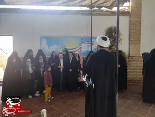 حضور بسیجیان پایگاه شهید لطفی&zwnj; نیاسر در بیت امام خمینی(ره)