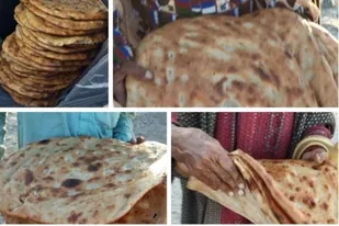 توزیع ۱۰۰۰ قرص نان در مناطق کم برخوردار شهرستان نیکشهر