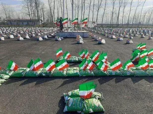 توزیع ۳۰۰۰ هزار بسته معیشتی در شهرستان رشت