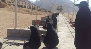 برگزاری اردوی میدان تیر خواهران بسیجی در لردگان