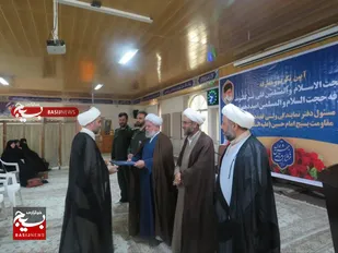 آیین تکریم و معارفه مسئول دفتر نمایندگی ولی فقیه ناحیه مقاومت بسیج امام حسین (ع) برگزار شد