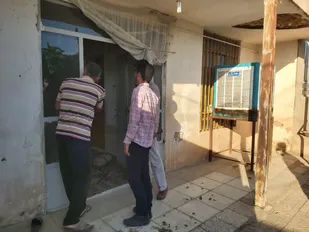 بازدید میدانی گروه جهادی شهید یاوری ناحیه مرکزی یزد از روستای علی آباد بهادران