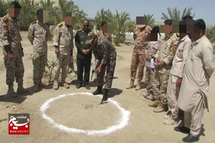 کلنگ&zwnj;زنی یادمان شهید گمنام در سپاه شهرستانی سراوان