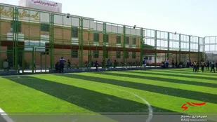 افتتاح ورزشگاه الغدیر در روستای تیرانچی خمینی شهر
