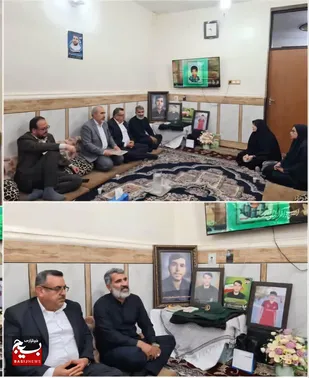 یاد شهید فریح سواری در دیدار با خانواده این شهید زنده شد