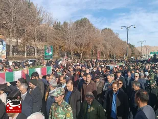 استقبال از پنج شهید گمنام در شاهرود+ تصاویر