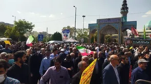یک دقیقه از خروش امت رسول الله در کلانشهر اراک