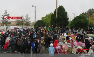 مراسم یوم&zwnj;الله ۱۳ آبان با حضور دانش آموزان در میدان جهاد برگزار شد