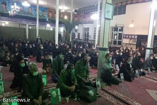 بزرگداشت &nbsp;شهید سلیمانی و سوگواری ایام فاطمیه در روستای قباق تپه کبودراهنگ