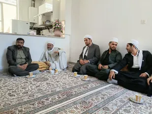 دیدار امام جمعه و علمای اهل سنت جوانرود با فرمانده جدید سپاه ناحیه
