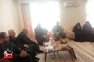 دیدار جمعی از مسئولین سپاه استان همدان با خانواده شهید &laquo;ترابی&raquo; در بهار
