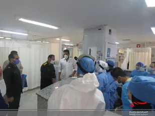 تقدیر فرمانده سپاه مالک اشتر شهرستان بوشهر از پرستاران بیمارستان سلمان فارسی بوشهر