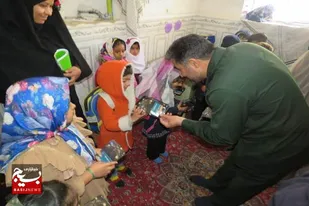 دیدار صمیمی و یلدایی  فرمانده سپاه شهرستان زاهدان از مهد کودک حاشیه شهر زاهدان
