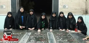 غبارروبی مزار شهدای گمنام با حضور دانش&zwnj;آموزان هفتکل