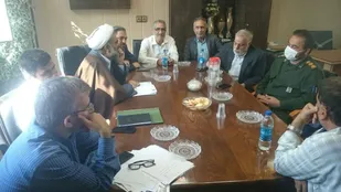 دیدار فرمانده سپاه حضرت عبدالعظیم(ع) با مسئول حوزه بسیج ادارات ری