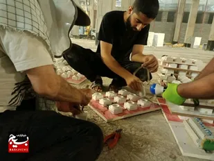 آماده سازی موکب امام حسن مجتبی(ع) استان البرز در کربلای معلی+تصاویر