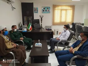 دیدار فرمانده سپاه میناب با رئیس هیئت نظارت شورای نگهبان در شرق هرمزگان