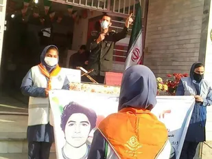 طنین انداز شدن  شعار  مرگ بر آمریکا و استکبار در مدارس شهرستان کردکوی
