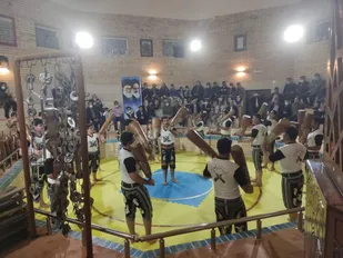 مراسم گرامیداشت هفته بسیج در محل زورخانه شهدای شهرداری نجف آباد