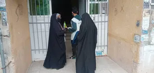 بسته های معیشتی قرارگاه حافظان سلامت مسجداعظم سده لنجان