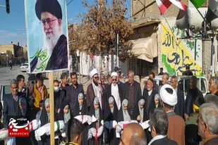 راهپیمایی مردم ولایت&zwnj;مدار فامنین در محکومیت حمله تروریستی کرمان
