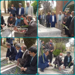 دیدار هنرمندان بسیجی با فرماندار شاهرود و تجدید میثاق با شهدا+ تصاویر