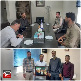 دیدار مسئولین بسیج جامعه پزشکی شاهرود با سرپرست پلی کلینیک تخصصی شهید بیاری